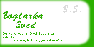 boglarka sved business card